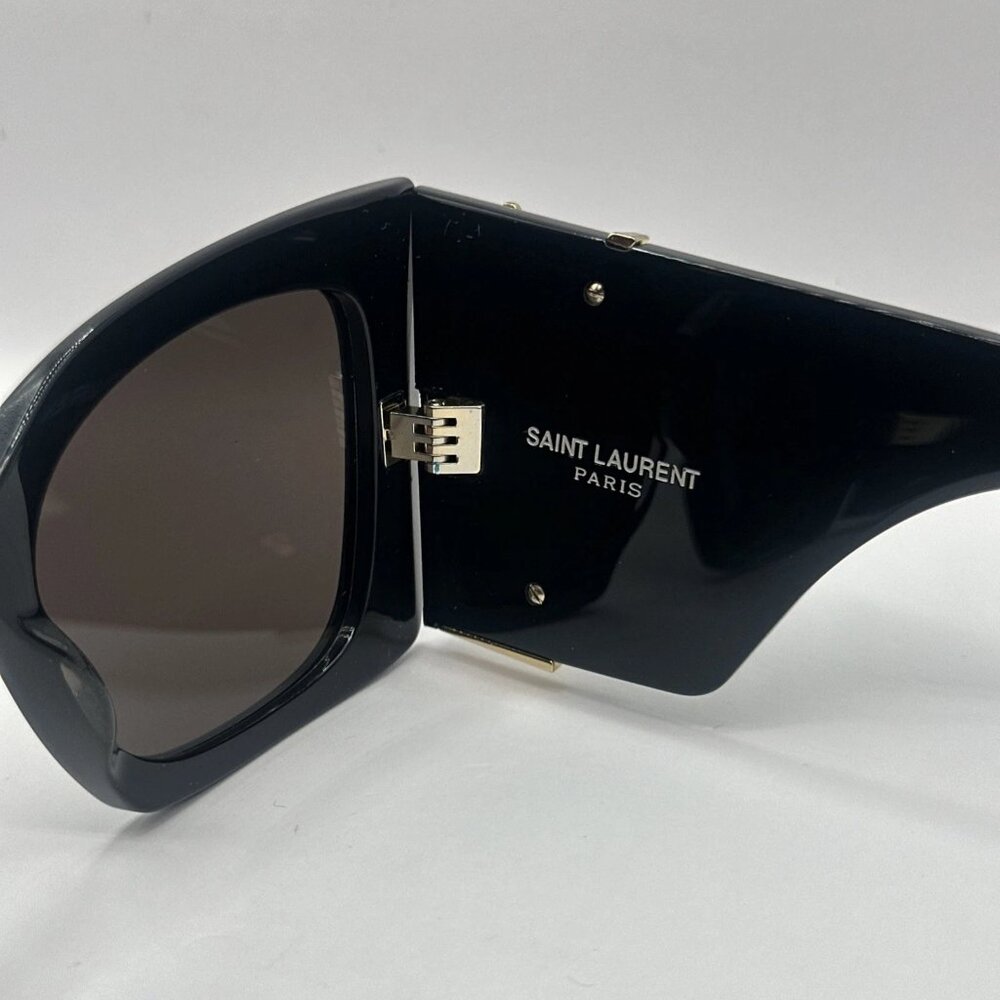 New Saint Laurent SL M119 BLAZE-001 Black Cat Eye Women's Sunglasses Fashion - Picture 2 of 7